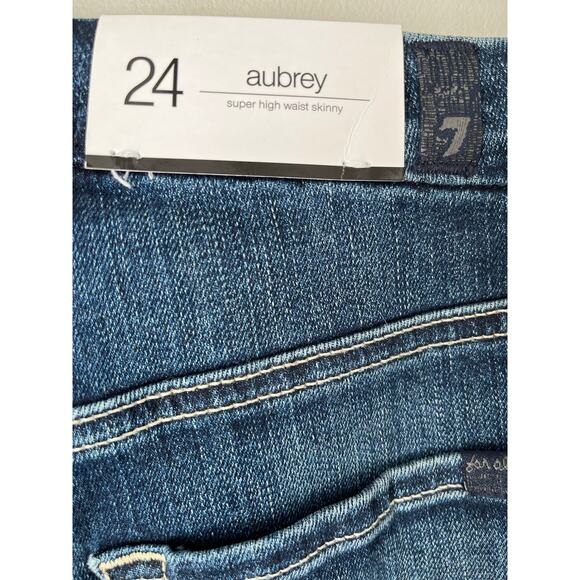 7 FOR ALL MANKIND | Jeans Women’s Aubrey Super High Waist Skinny NWT| Size 24 - Picture 5 of 6